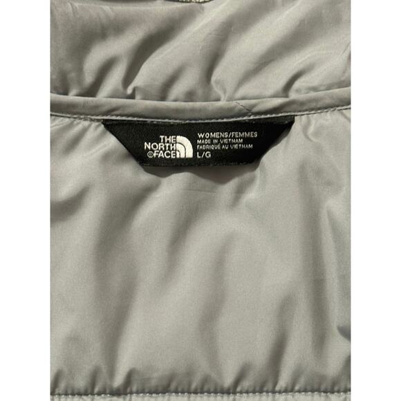 The North Face Gray Herringbone Puffer Vest, Size L - Picture 7 of 8